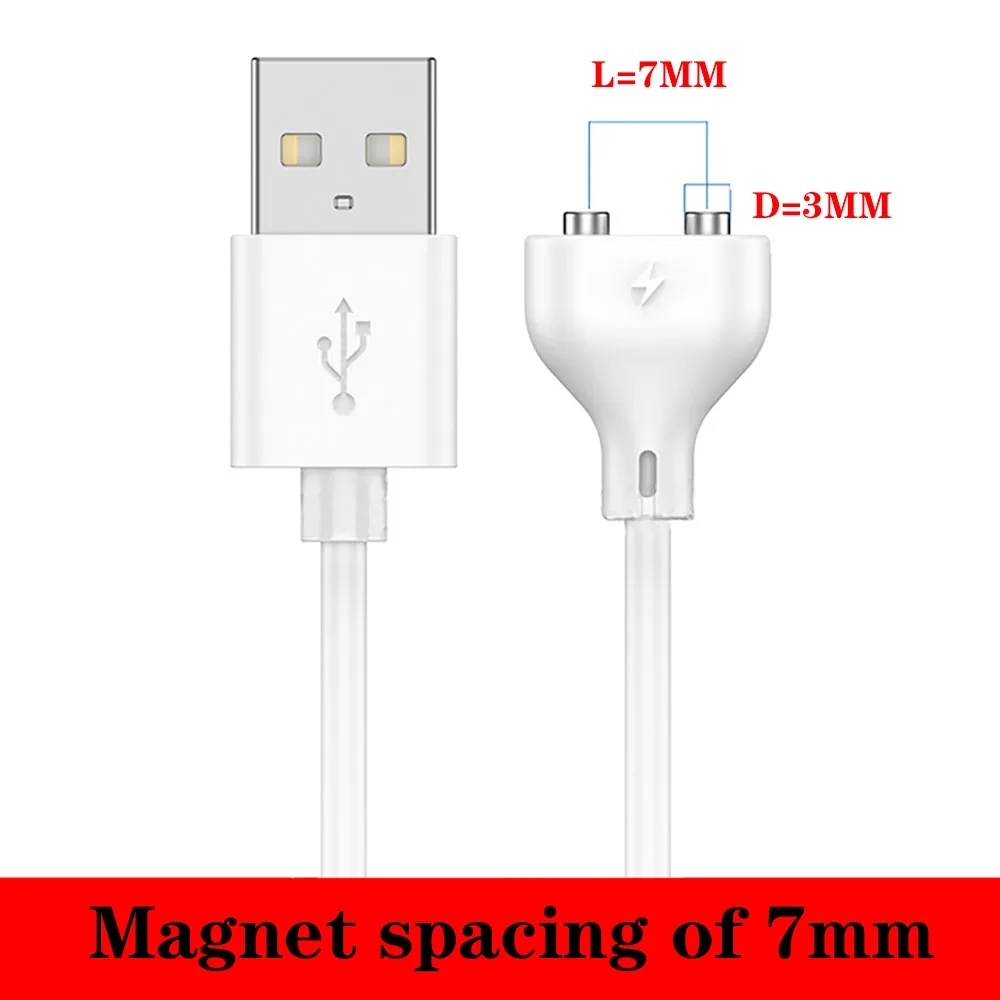 New waterproof magnetic USB DC charging cable replacement charging cable length 80CM magnet spacing 4mm/5mm/6mm/7mm/8mm/9mm/10mm