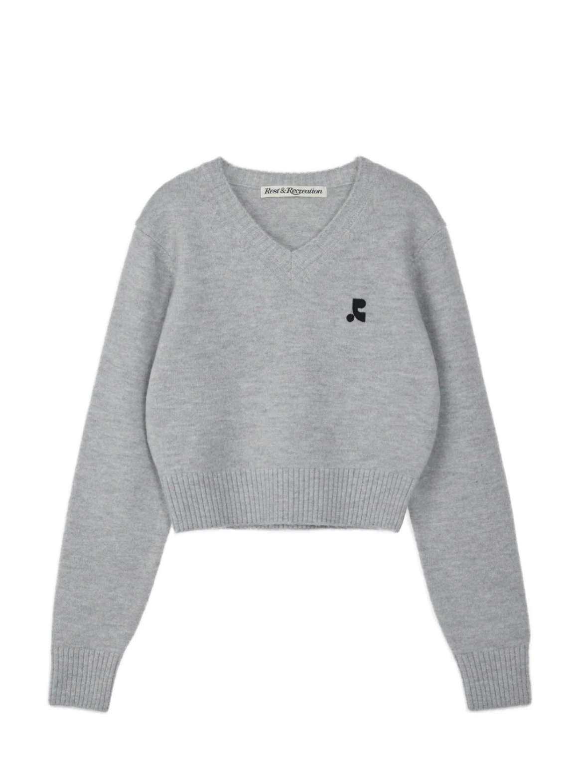 Simple ort Sve v-ne pull tricoté femme Sle couleur de base broderie Ele Faionable décontracté trajet vent