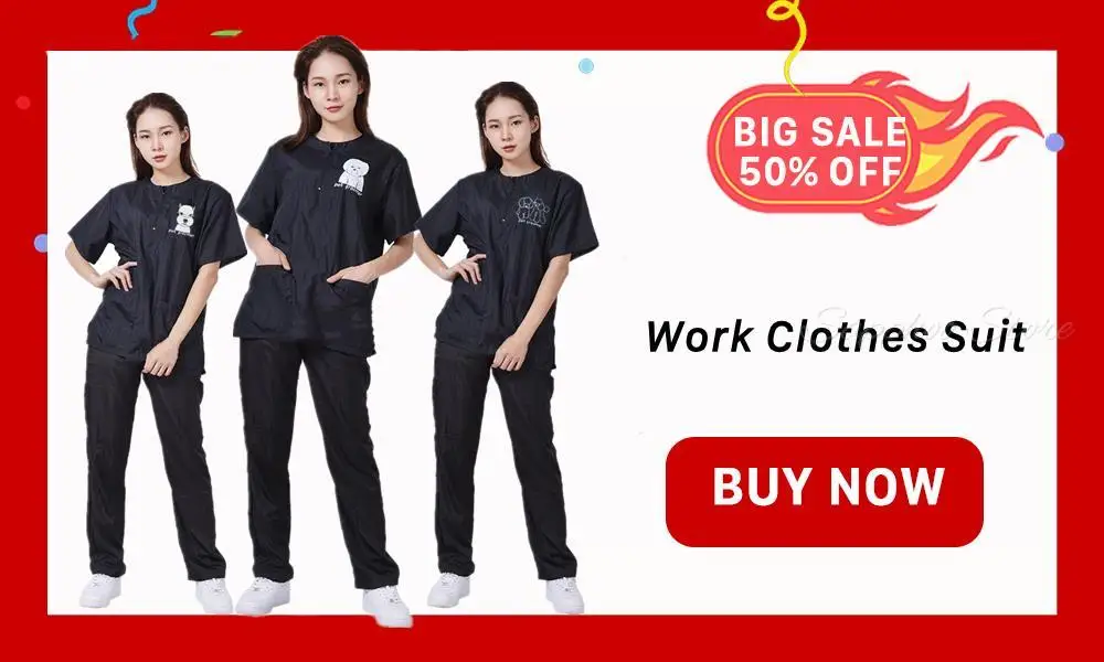 Anti-statische Wasserdicht Pet Groomer Arbeit Kleidung Hosen Hund Katze Friseur Schönheit Arbeit Kleidung Cropped Hosen Shorts G0704 – Detail 1