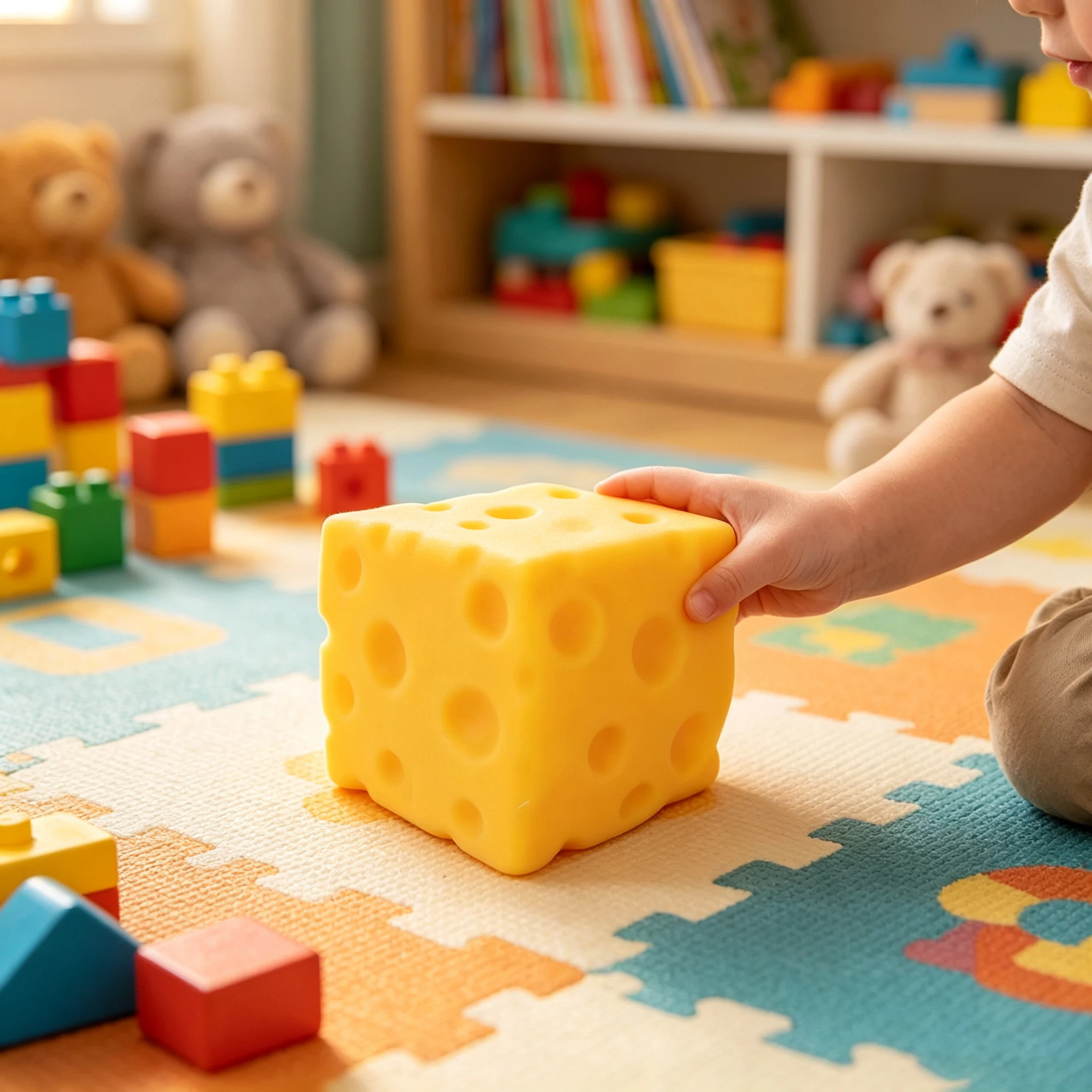 1/2/3/5 Stück Langsam Aufsteigende Riesen-Käse-Gummibärchen Super Weiche Quetschbare Kristallmasse Erwachsenenspielzeug zur Angstlinderung Geschenke – Detail 6