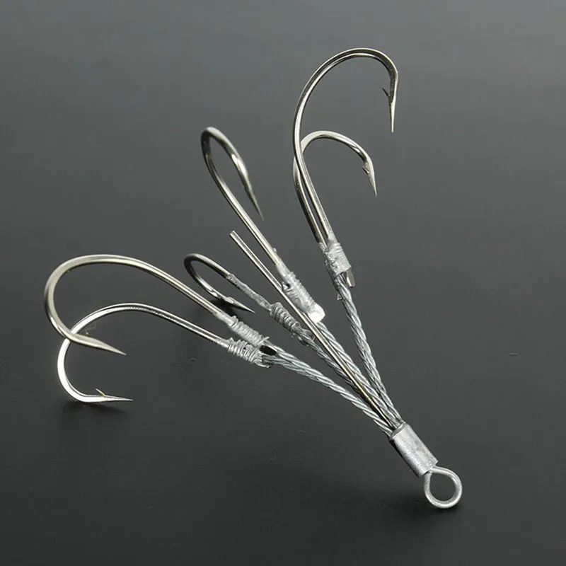 Fishing Hooks 5/6/8 Claw High Carbon Steel Treble Hooks Fishhook Super Sharp Fishing Grappling Hook Fishing Gear Tackle Fishhook