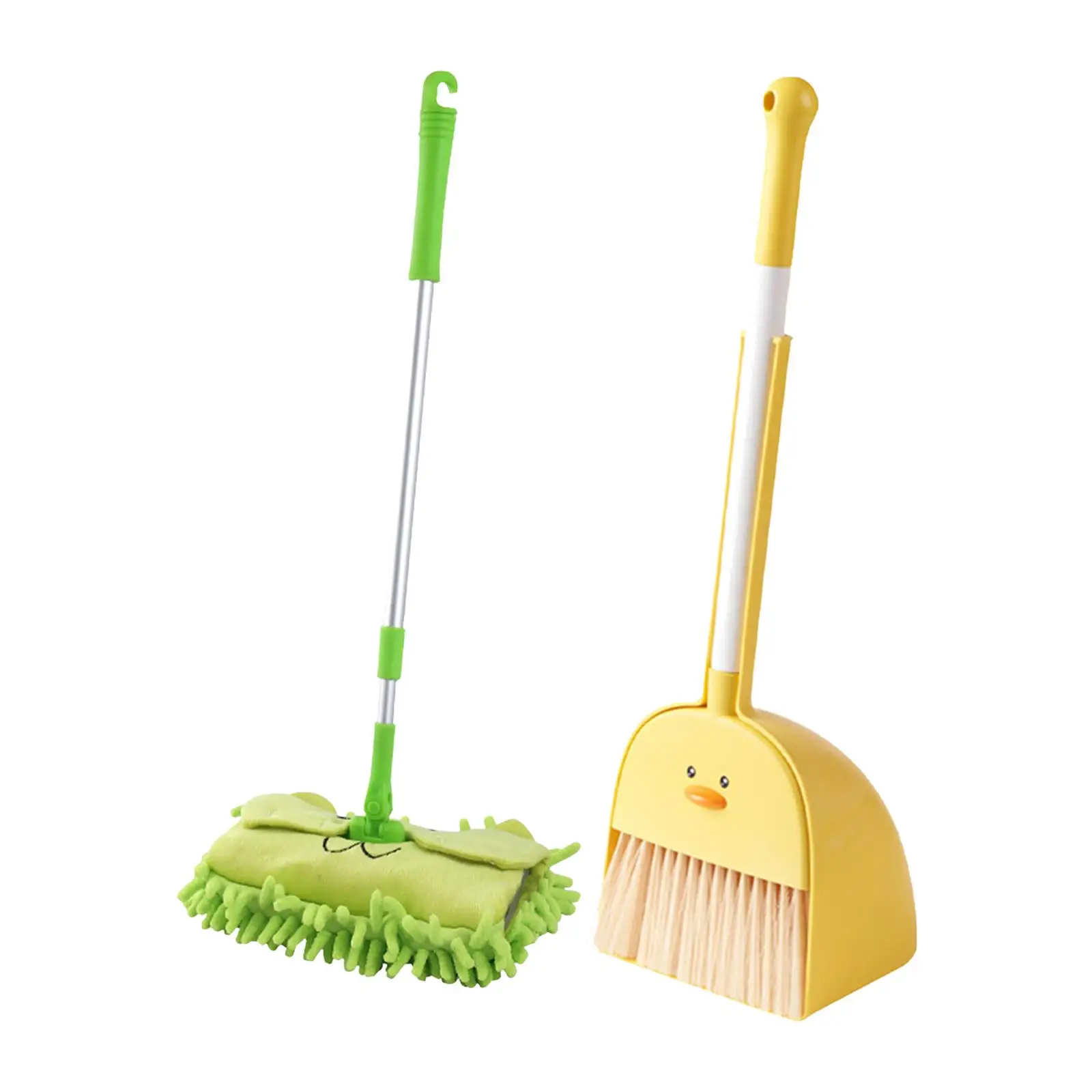 Mini Broom and Dustpan Mop Set for Kids Role Playing Cute Pretend Play Toddlers