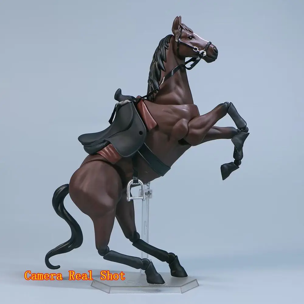 Figurka Kreatywnego Konia 1/12 Ruchomy Koniak dla Figma Statuetka Kolekcjonerski Model Lalka Zabawka Edukacyjna Prezent Urodzinowy dla Dzieci
