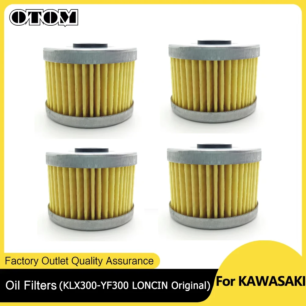 OTOM Motorcycle Accessories Oil Filter For KAWASAKI KLX250 KLX300 LONCIN CR6 YF300 VOGE300R Off-Road Motor Dirt Pit Bike Cleaner