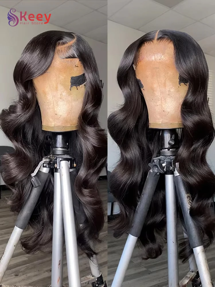 30インチ ボディウェーブ レースフロントウィッグ 人毛 200%密度 13x6 HDレースフロントウィッグ 女性用 13x4 透明人毛ウィッグ