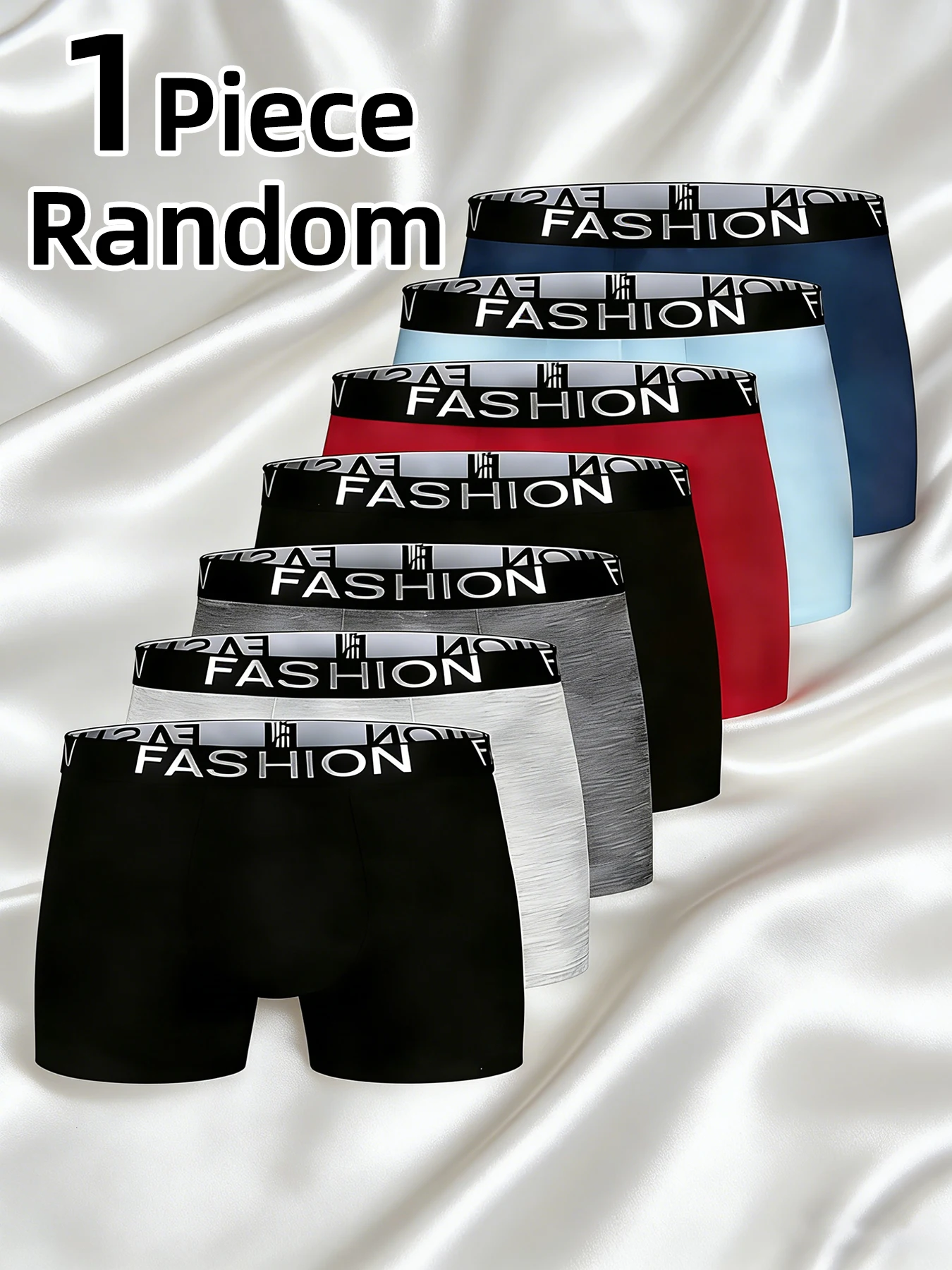 

Мужские хлопковые трусы-боксеры, 1 шт., модные, спортивные, дышащие, приятные к телу, больших размеров