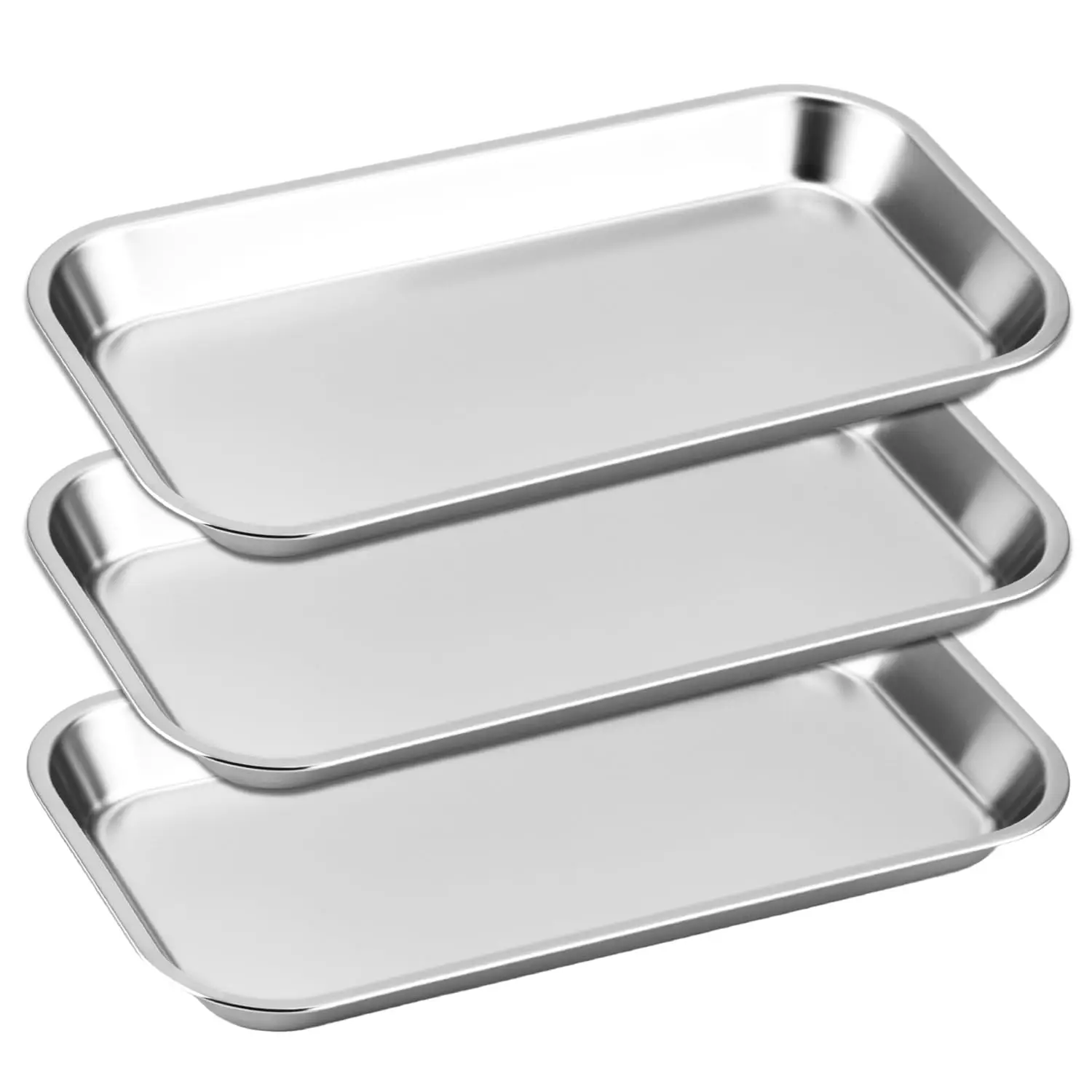 

Professional Medical Surgical Stainless Steel Dental Procedure Tray Thickening Lab Instrument Tools Trays, Dentist Tools