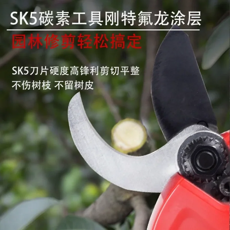 Großer Durchmesser 45 mm, neue kabellose Wiederaufladbare Schere für Gemüse und Obst, Fabrik, bürstenlose Digitalanzeige, Zweiglithi