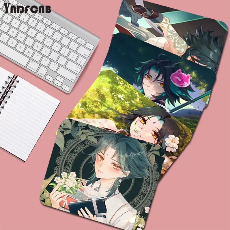 

YNDFCNB Genshin Impact Xiao 25x29cm Small Gaming Mouse Pad Gamer Desk Mat Keyboard Decoration Mause Pad Office Desk Accessories