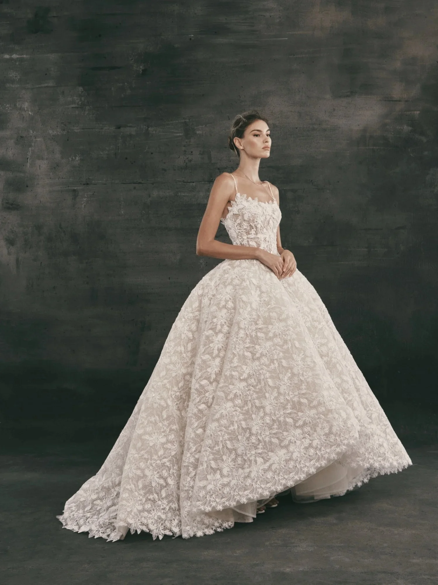 Lace Wedding Dress Vestido Noiva Minimalista Vestidos Feminino Elegante Para Casamento Corte Princesa Boda Civil Ball Gown Bride