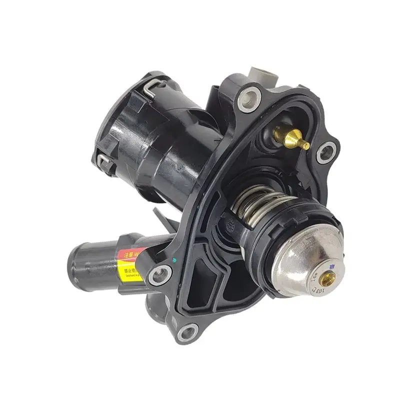 

Engine Coolant Thermostat / Water Inlet Assembly A2712000115 A2712000215 For Mercedes Benz S204 C204 W212 A207 C207 R172