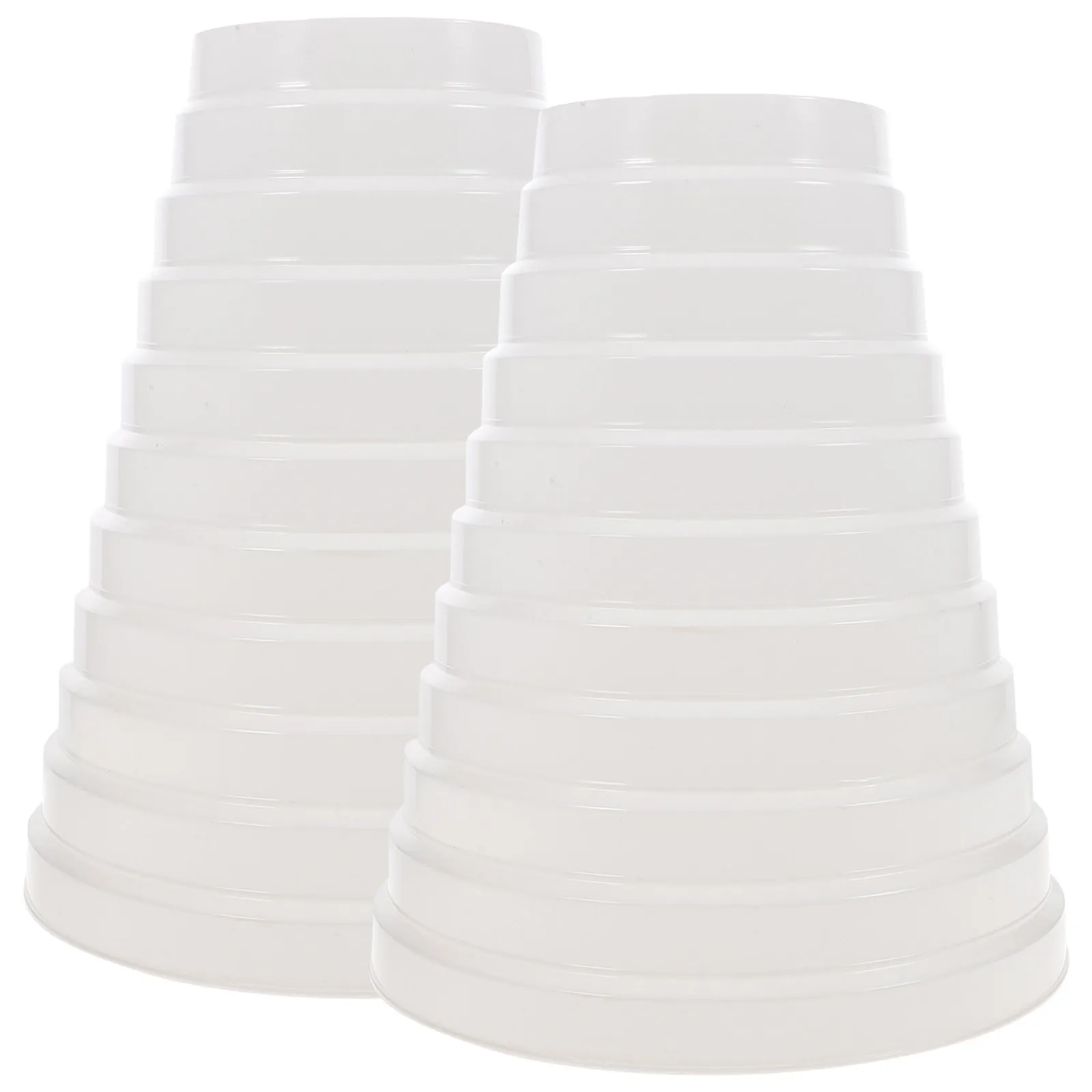 PVC Duct Adapter 2 Pack Wear Resistant Dryer Vent Hose Reducer Increaser Connector for Bathroom Kitchen HVAC