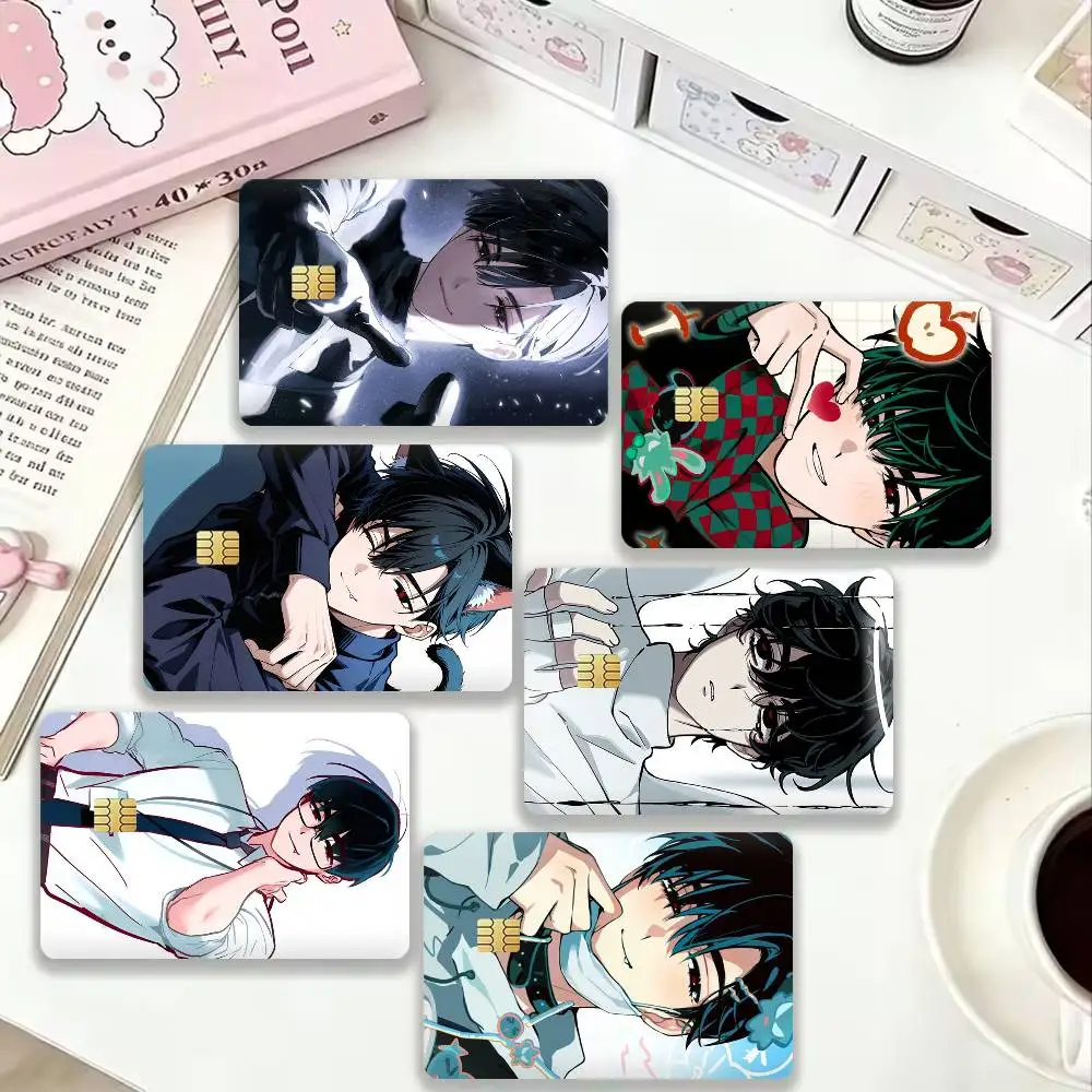 

A-Alien S-Stages I-Ivan 4pcs 1Set Card Stickers Small Waterproof Chip 4PCS Card Sticker Anti-Scratch
