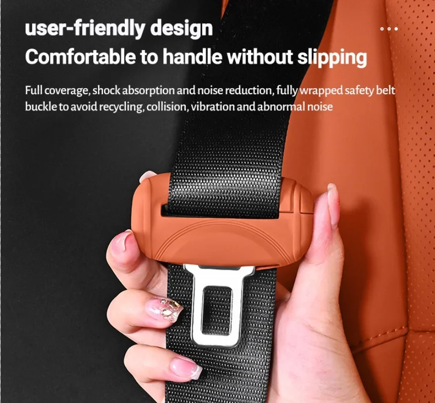 

Car Seat Belt Buckle Silicone Protector Universal Anti-Collision Socket Cover Wear-Resistant Auto Safety Belt Button Sleeve