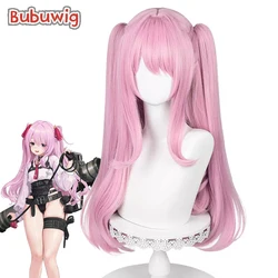 Bubuwig Synthetic Hair Yuni Cosplay Wigs Nikke The Goddess Of Victory Yuni 70cm Women Long Pink Ponytail Wig Heat Resistant