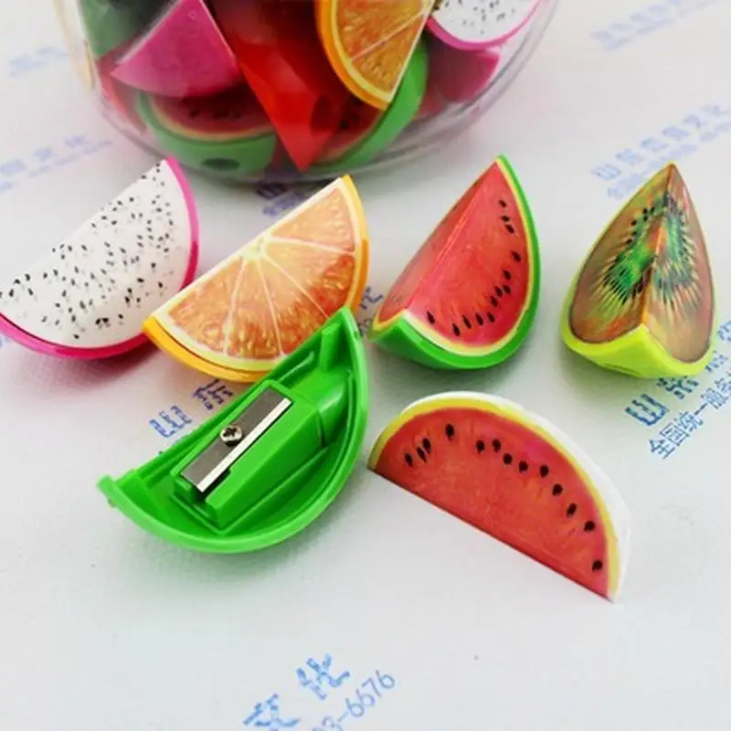 Creative Fruit Plastic Mechanical Pencil Sharpener For Kids