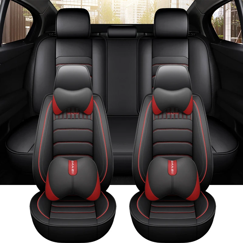 

WZBWZX Leather Car Seat Cover for Audi all medels A6L R8 Q3 Q5 Q7 S4 RS TT Quattro A7 A8 A3 A4 A5 car accessories 5 seats