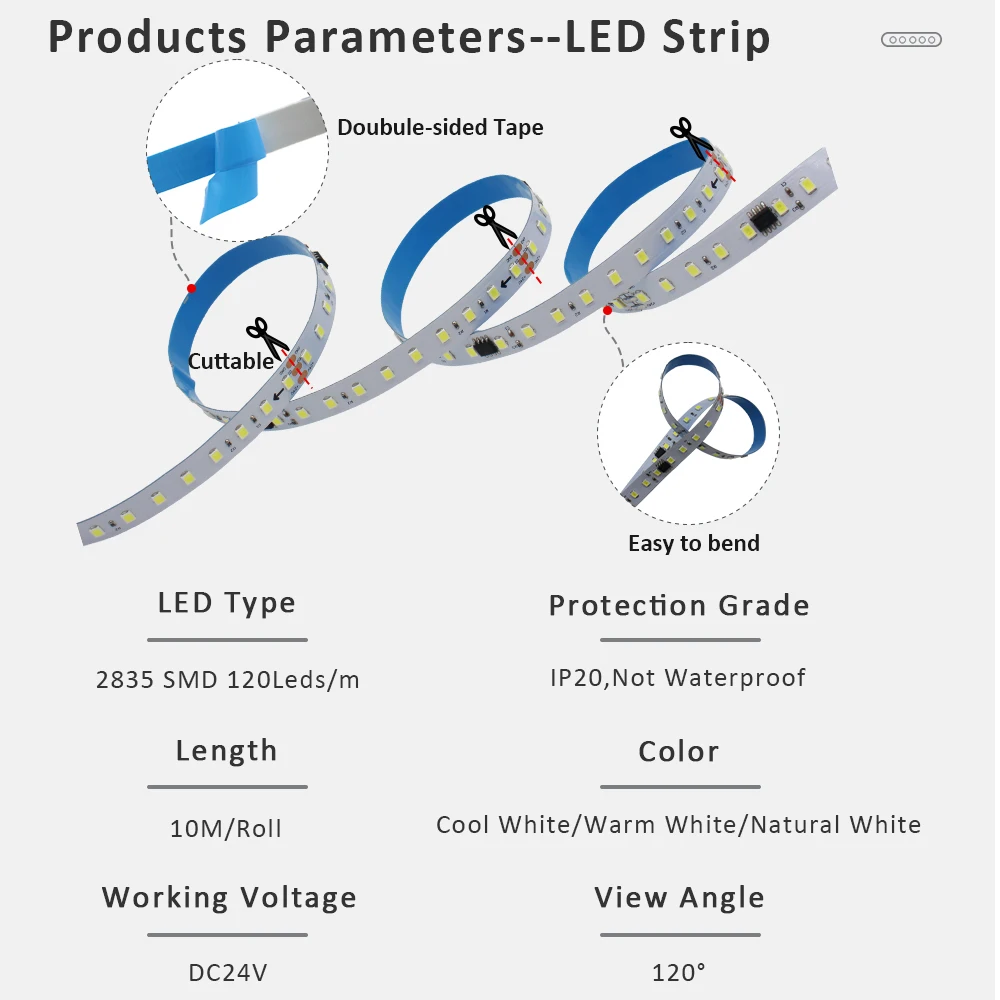 Tira de luces Led WS2811 de 24V, 2835, 10M, 15M, 20M, cinta de carreras de caballos, lámpara con controlador SP636E BanlanX App 2,4G