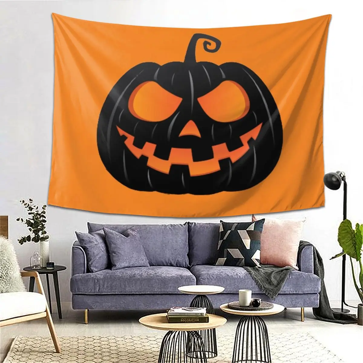 

Pumpkin Mouth Tapestry Decoration Art Aesthetic Tapestries for Living Room Bedroom Decor Home Hippie Wall Cloth Wall Hanging