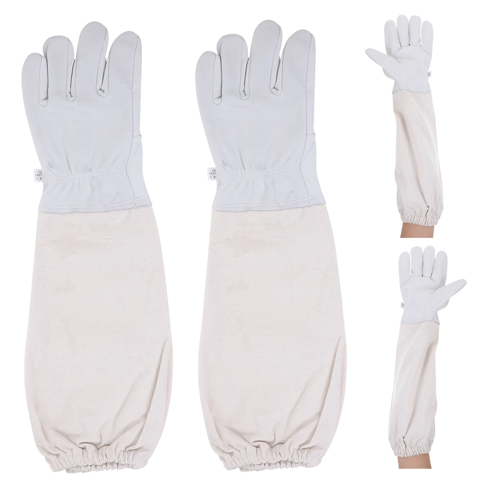 

Beekeeping Gloves Lightweight Durable Safety Work Hand Sheepskin Mittens Beeproof Home Labor Gardening Anti Bee Stings Reusable