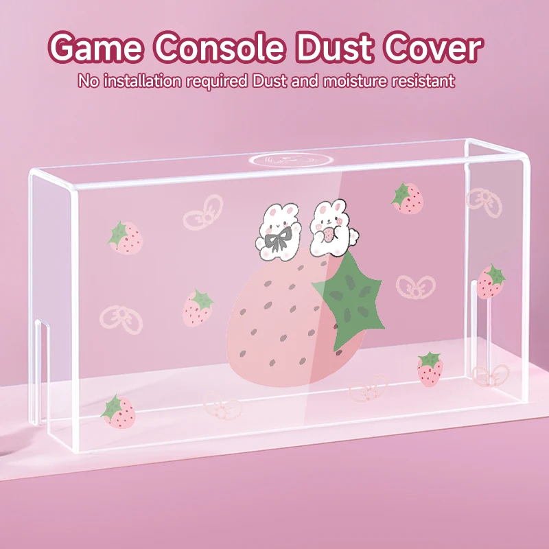 Protective case for Switch ns/oled game console,transparent display box,acrylic dust cover,drop and scratch resistant.