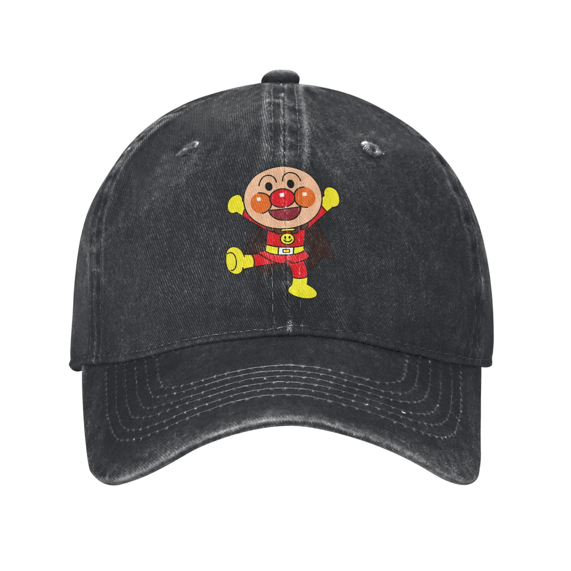 

Anime Anpanmans Baseball Caps Fashion Distressed Washed Headwear Unisex Outdoor Workouts Unstructured Soft Hats Cap