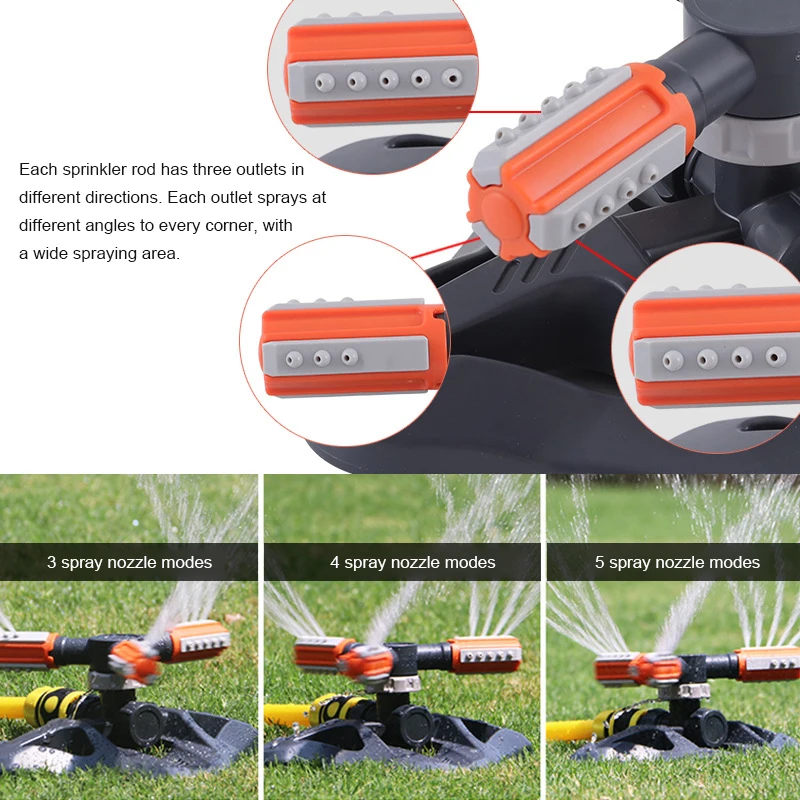 

Creative Garden Sprinkler Propeller Design Concept Sprinkler Lawn Hot Grass Watering Wide Spraying Area Automatic New Durable