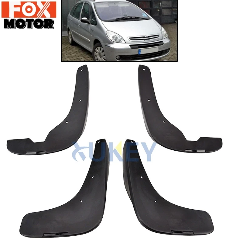 4pcs For Citroen Xsara Picasso 2001 2002 2003 2004 2005 2006 2007 2008 2009 2010 - 2012 Mud Flap Flaps Splash Guard Mudguards