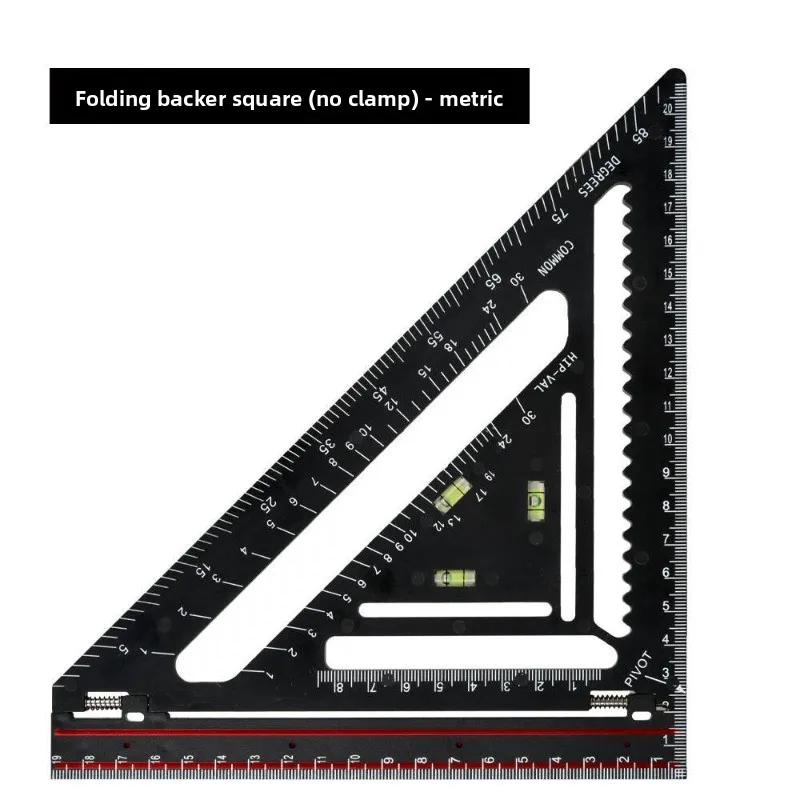 New Multi-functional Triangle Ruler,Woodworking 90/45° Square,Thickened Scribing Straight Edge For Decoration view 6