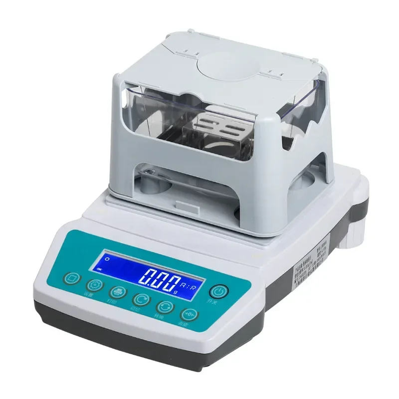 Liquid solid densitometer, plastic particle density measurement, rubber foam water absorption meter, hydrometer