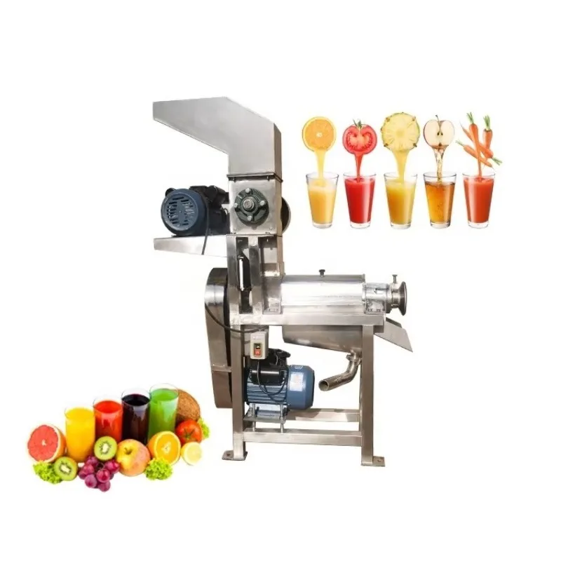 高効率工業用コールドプレスフルーツジューススクリュー抽出機野菜スパイラルクラッシュジューサー製造機