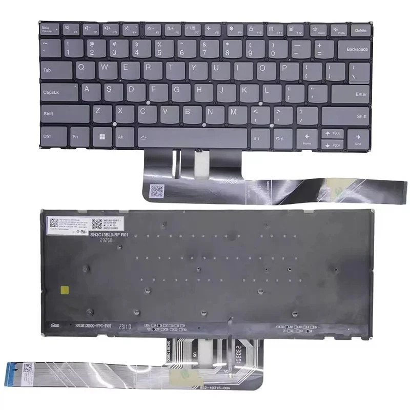 NEW US Backlight Backlit Keyboard For Lenovo  AIR14S APU8 Yoga Slim7 14APU8 14IMH9 14Q8X9 14AKP10 14ILL10/Air 15s ILL9 Yoga Slim