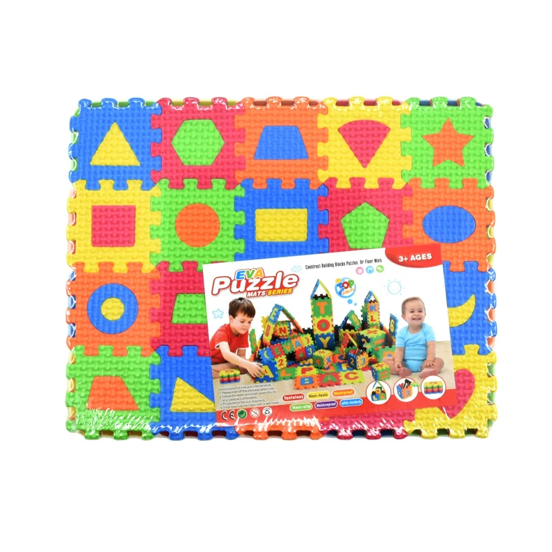 36/60Pcs Kids Child Baby Geometric Shape Puzzle Mat Play Mat Toys Eva Foam Infant Mini Educational Puzzle Toys Crawling Pad Toy