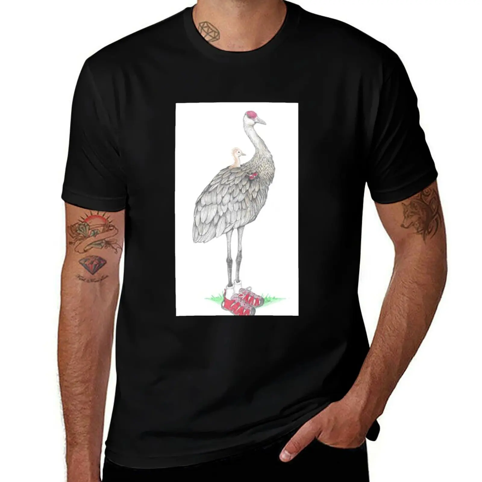 Sandhill cranes in sandals T-Shirt Aesthetic clothing boys whites t shirt men