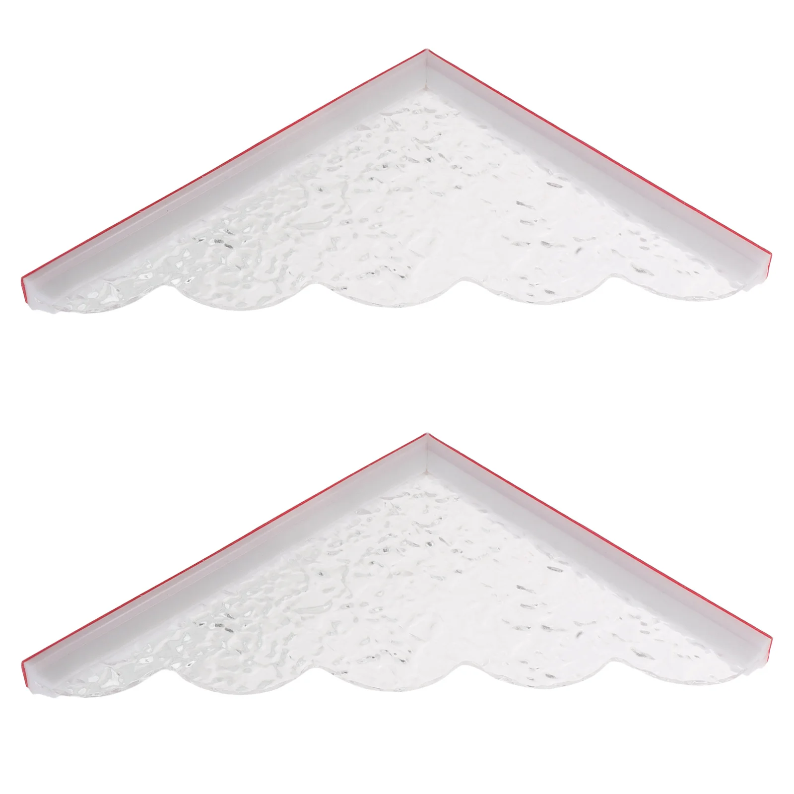 

2Pcs Bathroom Splash Guard 8.84x7.66 Inch Clear Acrylic Bathtub Shower Water Barrier Accessory Bath Splash Guard