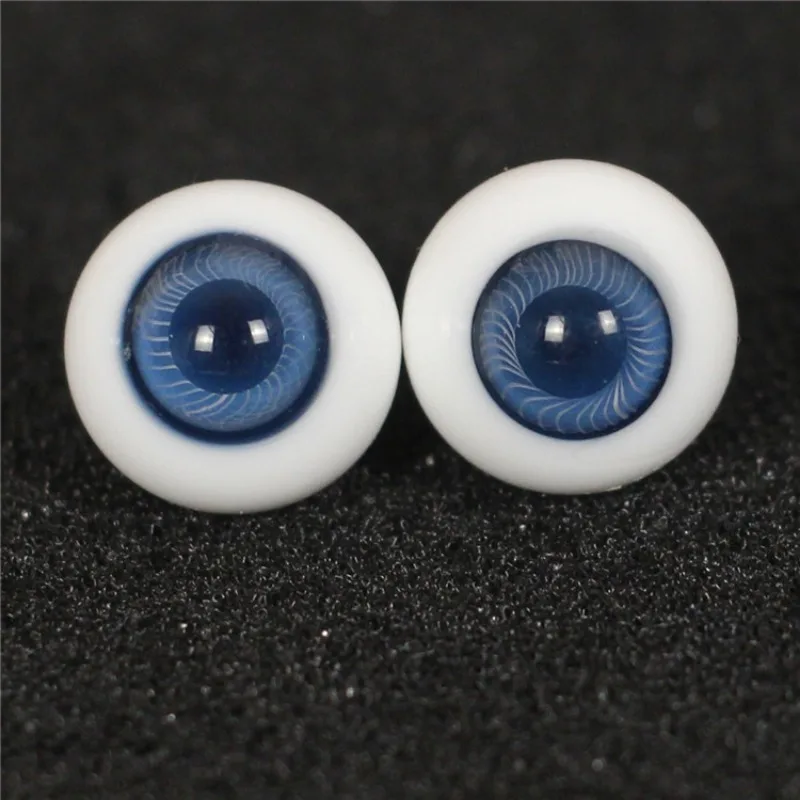 BJD Doll Eyes 12mm16mm Brown Grey 1/3/4 Imitation Glass Eyes 6/4 Pattern Black Eyes