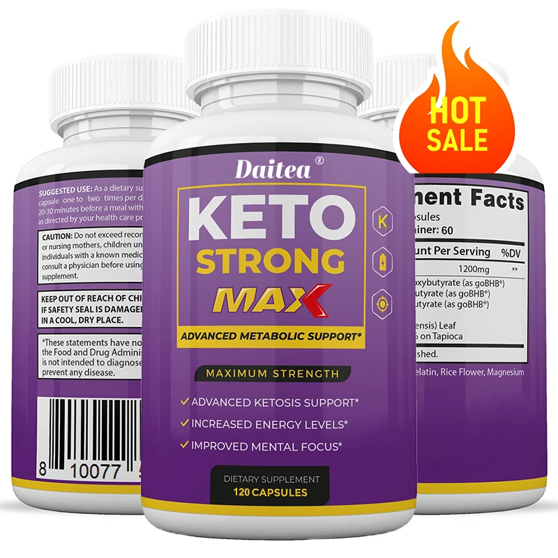 Keto Capsules - Slimming Ketogenic Weight Loss Supplements - Men & Women Fat Burning, Focus, Metabolism, Mood Improvement