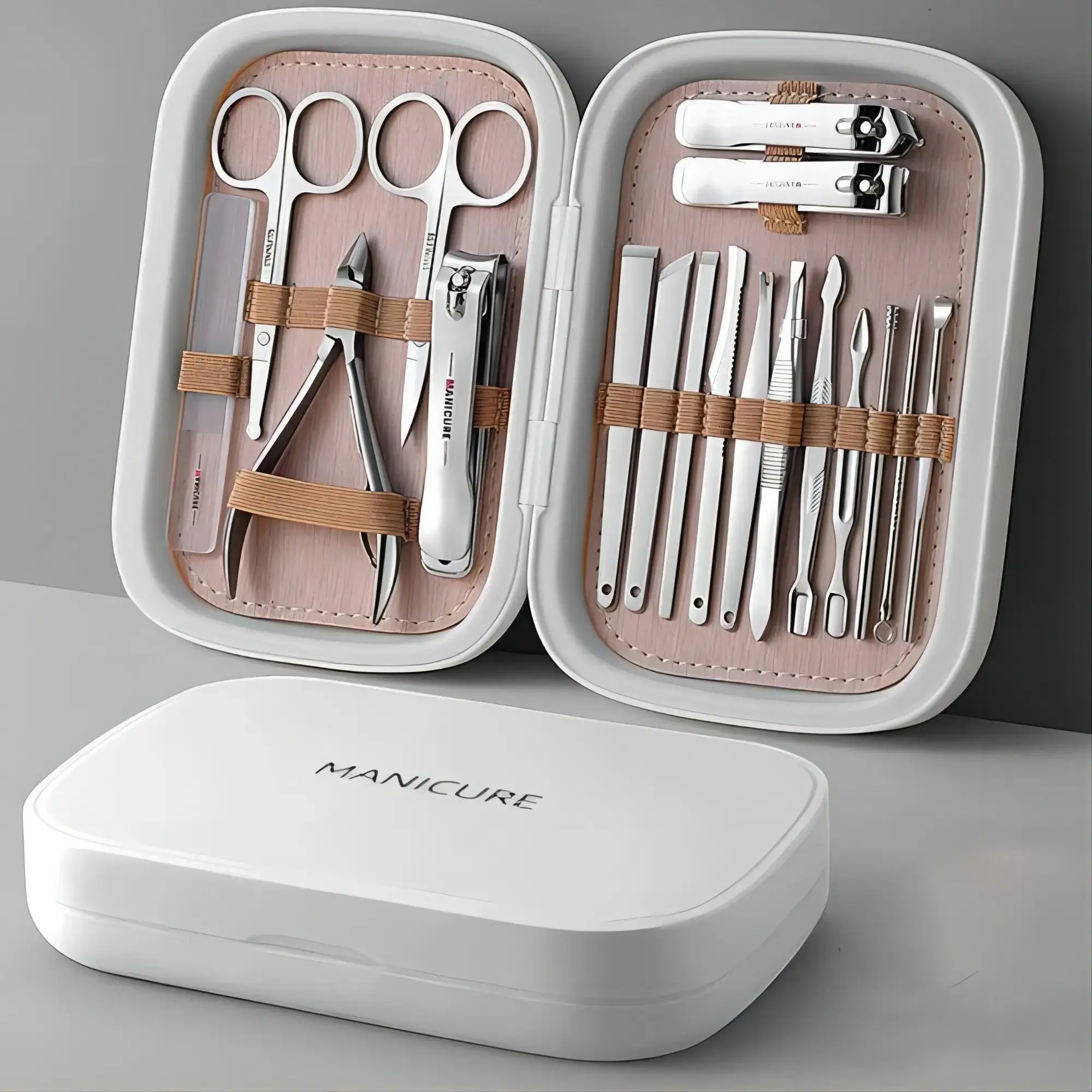 High quality 18-piece set A professional stainless steel nail clipper travel decoration package Nail and foot personal care tool