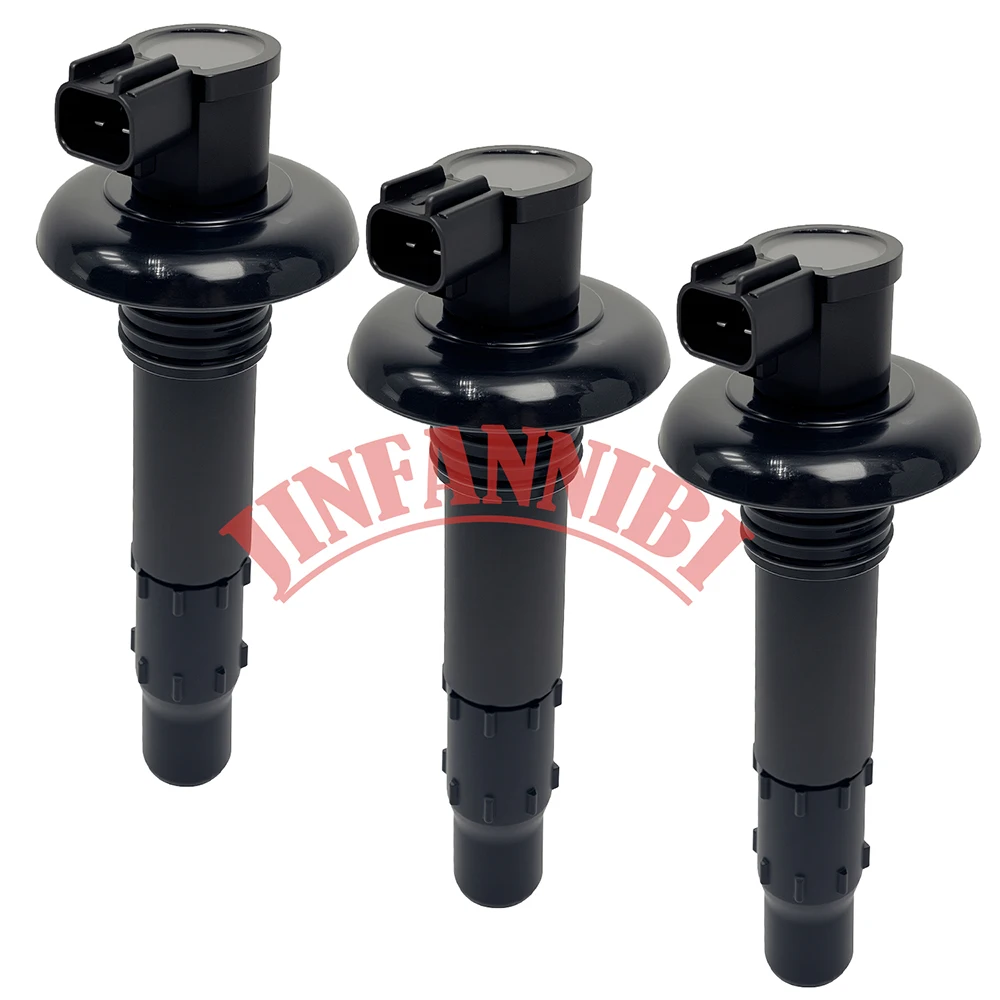3 Packs Ignition Coils & Spark Plugs Set For Sea-Doo GTI GTR GTS GTX RXP RXT