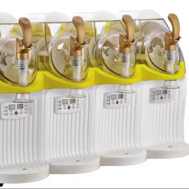 Dispensador de bebidas de 4 sabores, máquina de fuente de refrescos y bebidas carbonatadas para bebidas congeladoras de vacaciones de verano