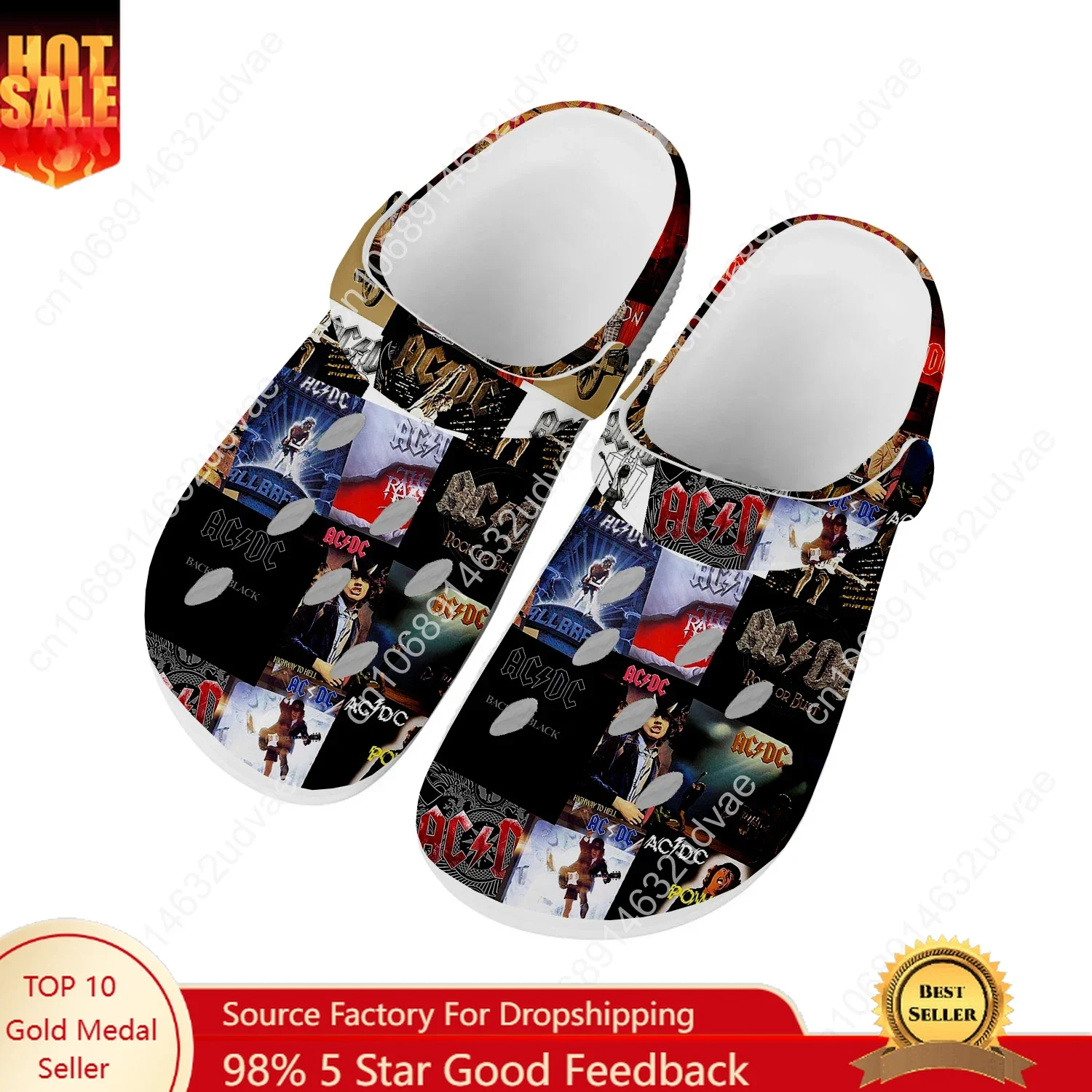 

A-AC Sandals Men Women Teenager D-DC Fashion Water Shoes High Quality Garden Breathable Comfort Beach Custom Slippers