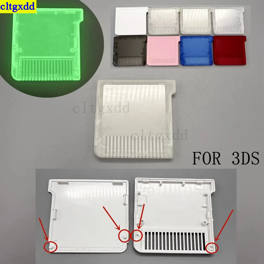 

Cltgxdd 1 piece of high-quality plastic replacement hard shell FOR 3DS transparent cartridge case
