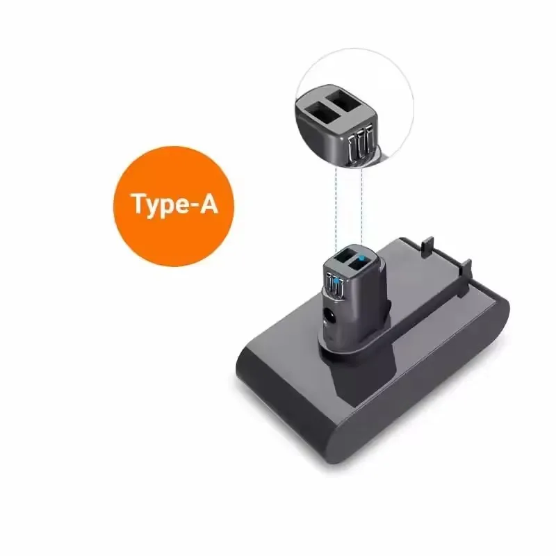 18650 21.6V 12800mAh Rechargeable Battery for Dyson V6 V7 V8 Vacuum Cleaners SV07 SV09SV10 DC58 DC31 DC34 Number of Cycles: 2000