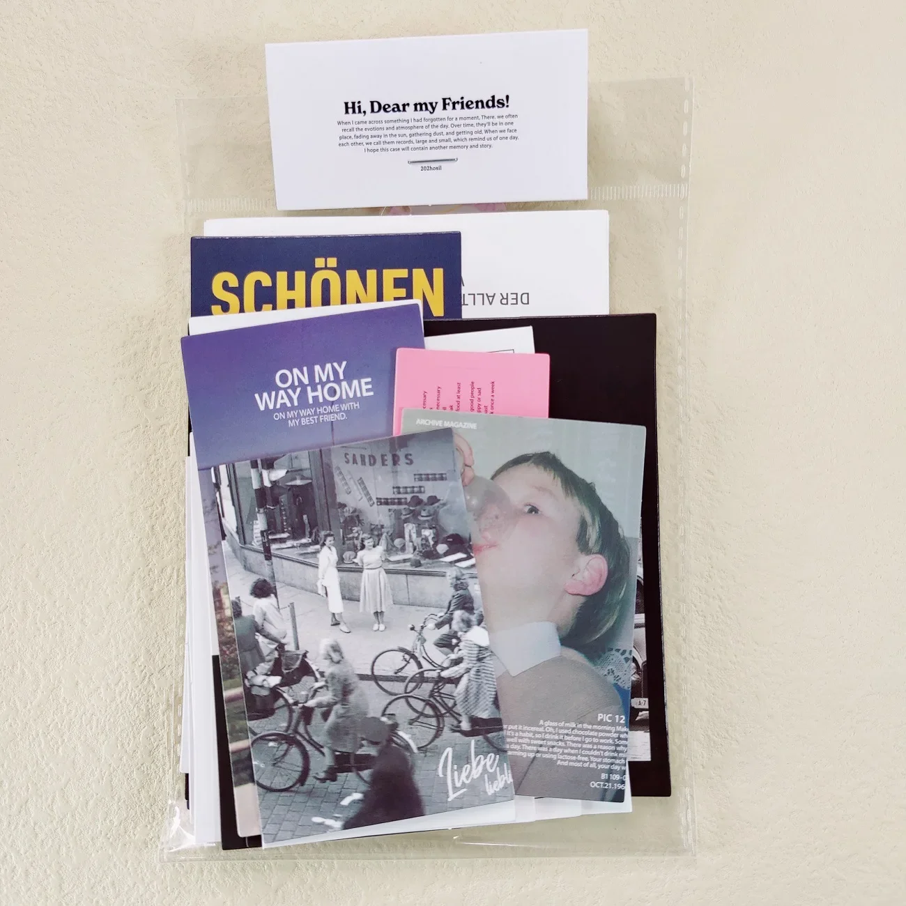 شخصيات OAB الكورية 202hosil مجلة المناظر الطبيعية الرجعية سكرابوكينغ المواد الزخرفية التصوير الفوتوغرافي ملصق حزمة