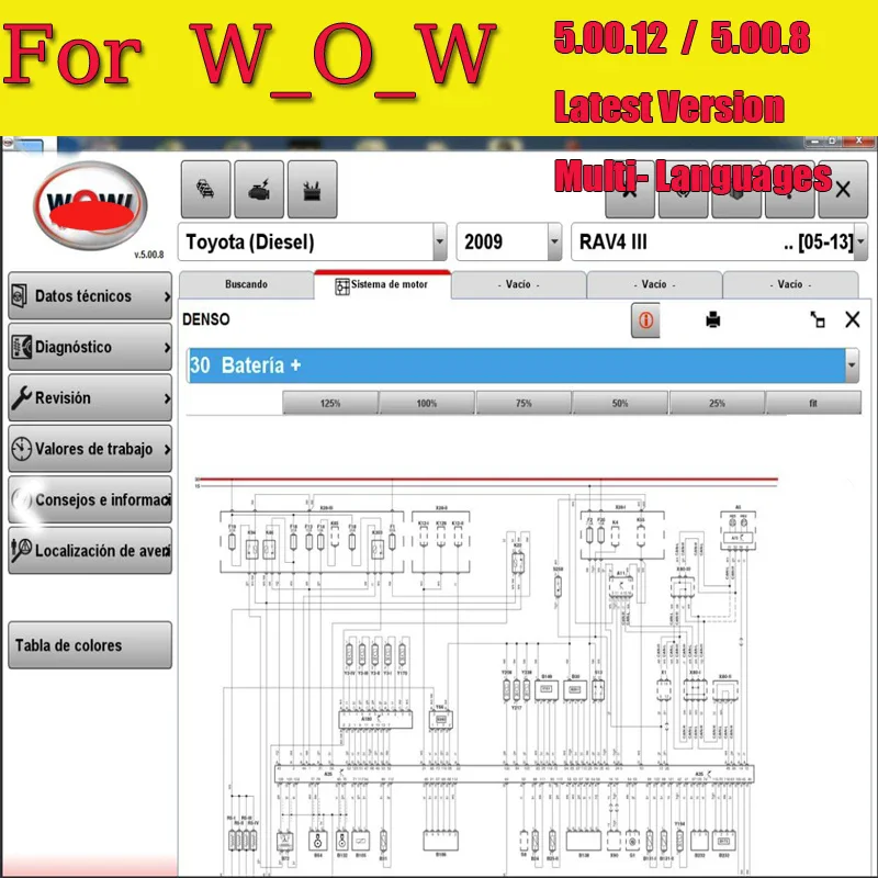 2023 New WOW V5.0012English For Delphis Software  For WOW V 5.00.8 R2 / V5.00.12 For DS150E Version supports multiple languages