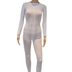 5PCS white bodysuit body suit massage suits full body disposable vacuum massages costumes for vacuum body massage machine