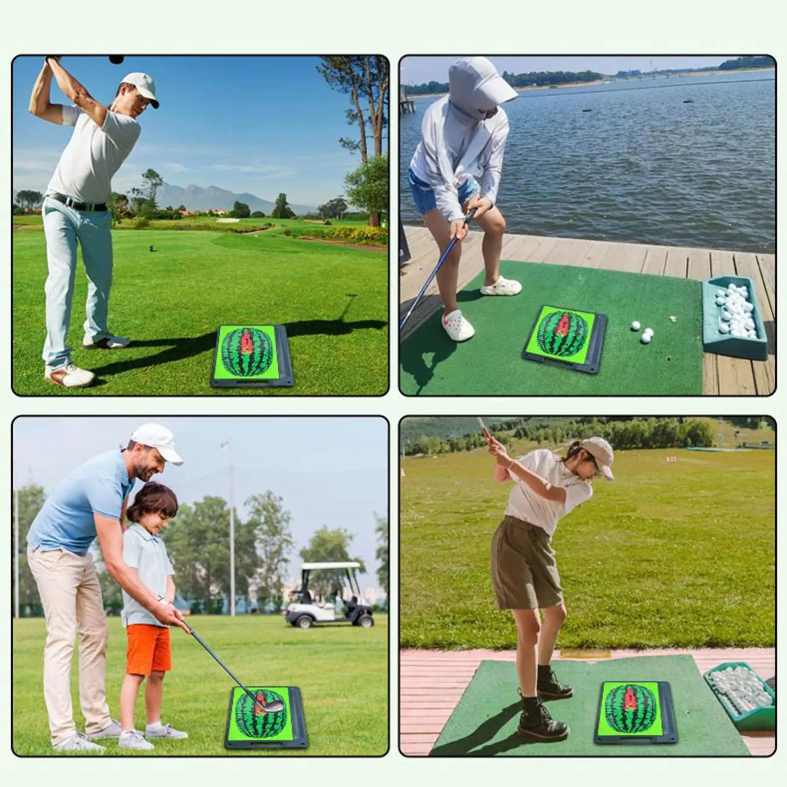Golf Hitting Mat Golf Practice Mat With Instant Swing Path Feedback Training Exerciser Pad With Trace Detection For Pros