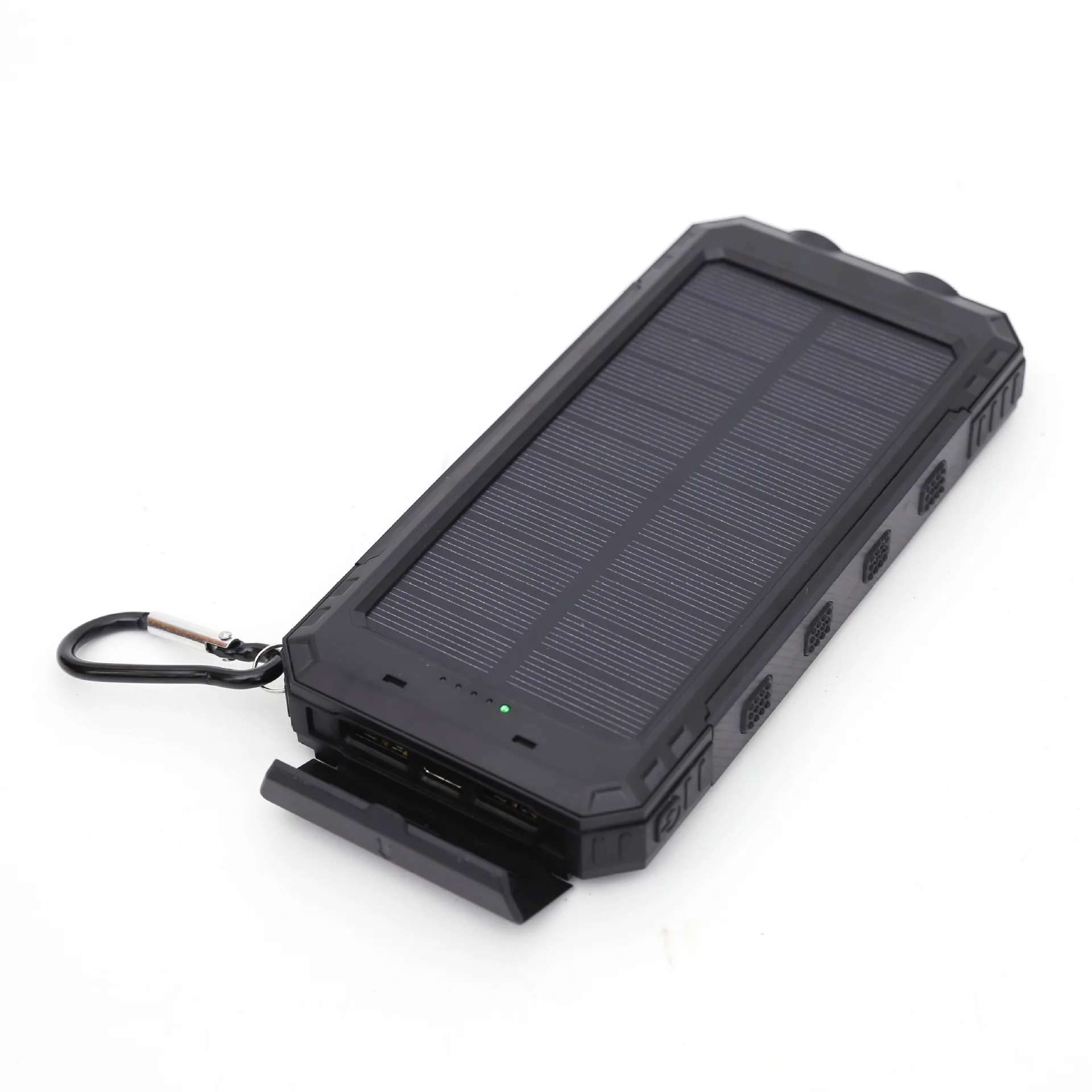 10000mah Compass Mobile Power Source Wireless Lighting Flashlight Type Power Bank Anti Drop Waterproof Solar Power Bank