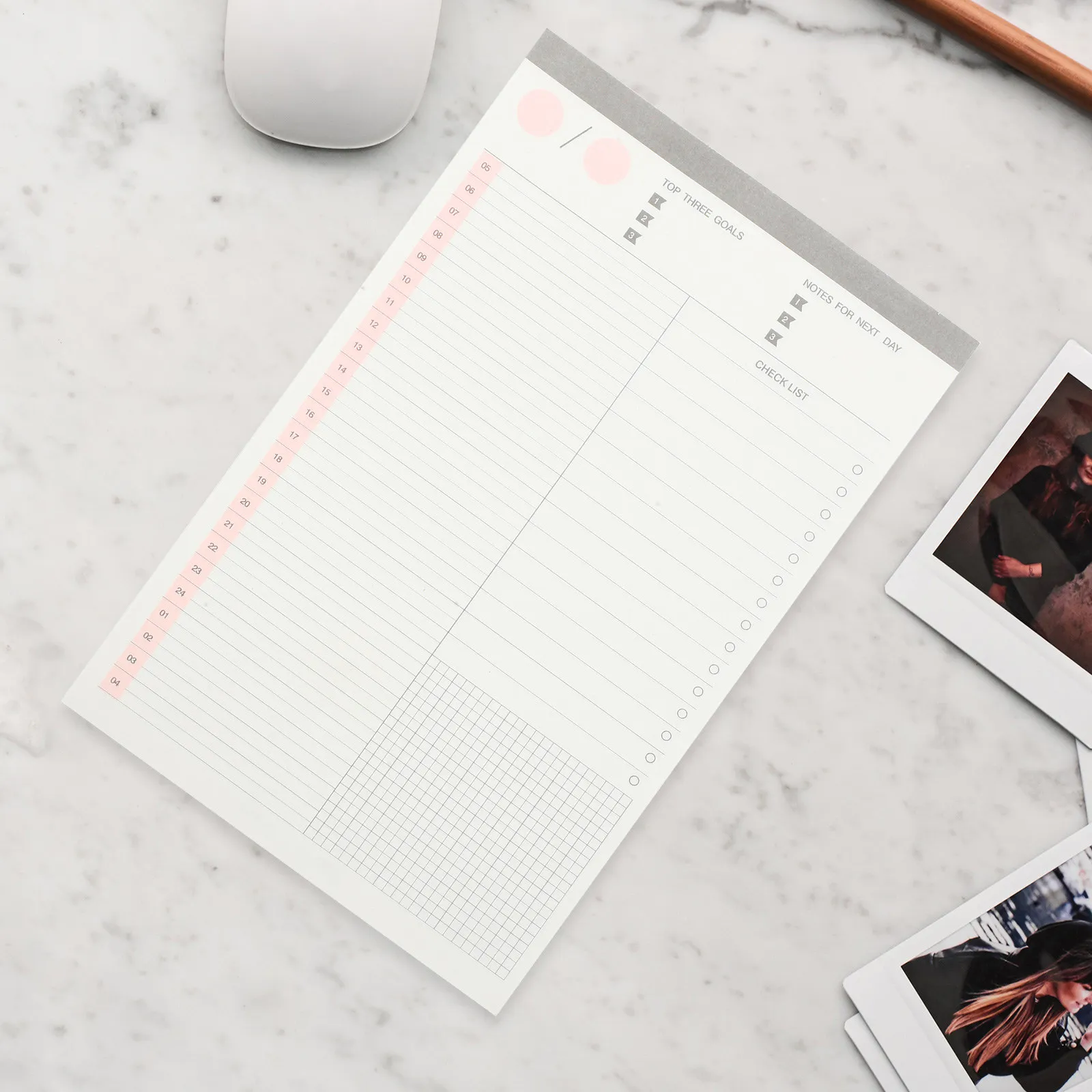 Daily Planner Notepad Portable Office Notebook To Do List Memo Pad for Work Home School Organization