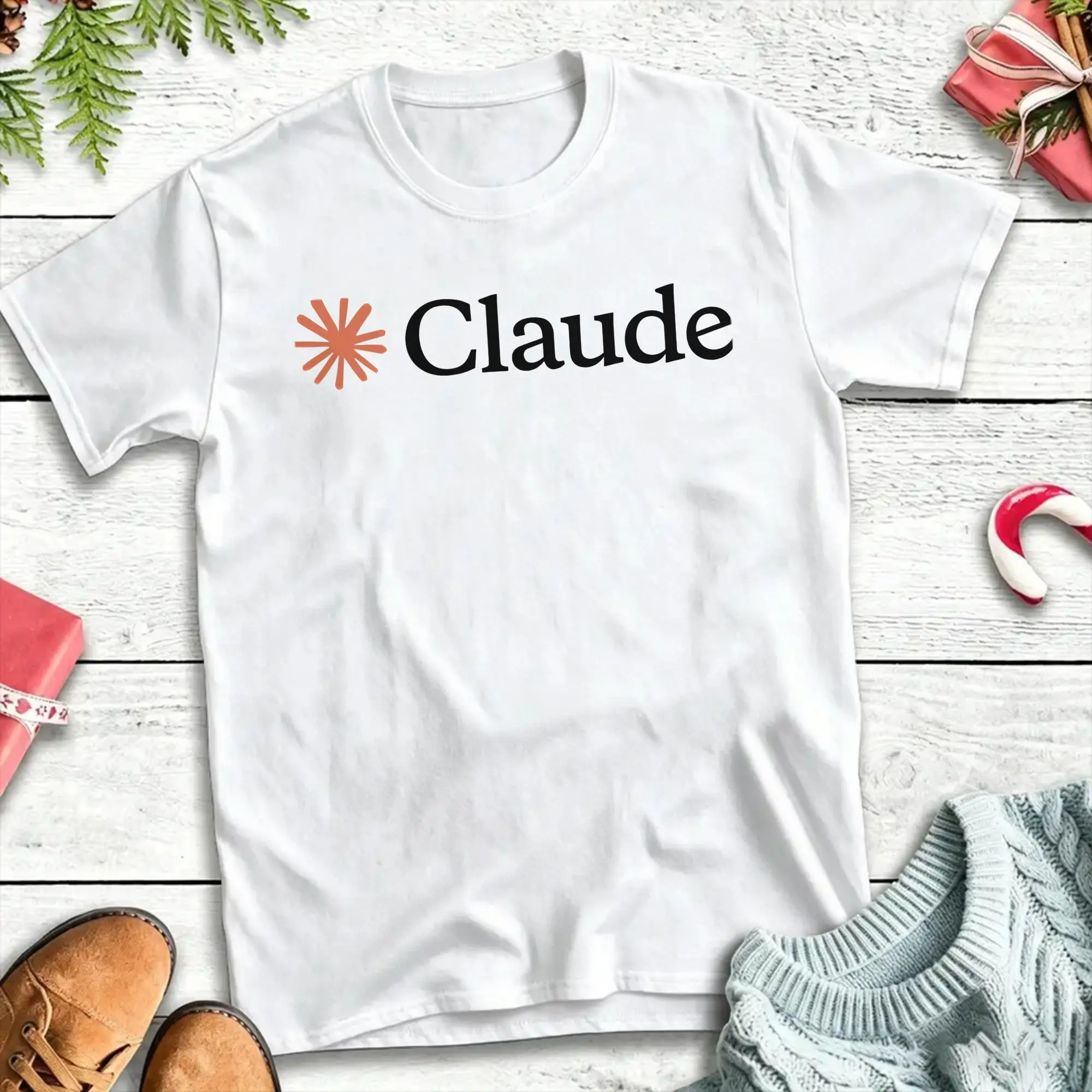Anthropic Claude Sonnet T-Shirt for Men  Vintage 100% Cotton Tees Round Neck Short Sleeve T Shirt Graphic Printed Clothing
